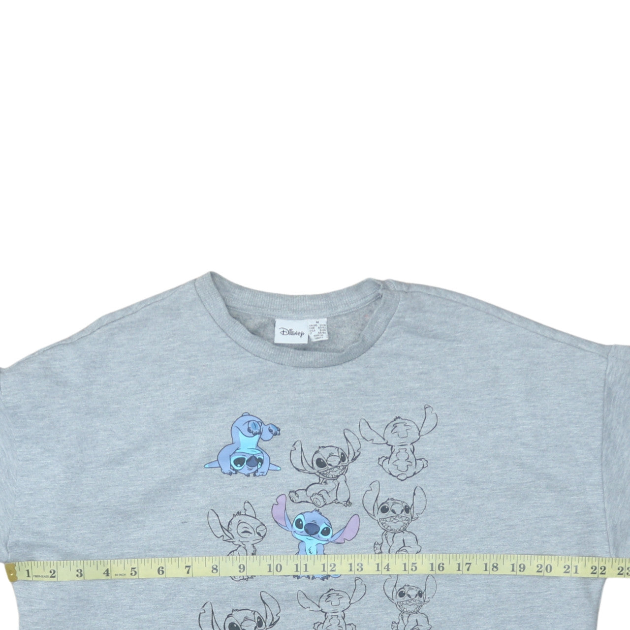 Disney Primark Women Grey Lilo & Stitch Pullover Sweatshirt Size M 12/14