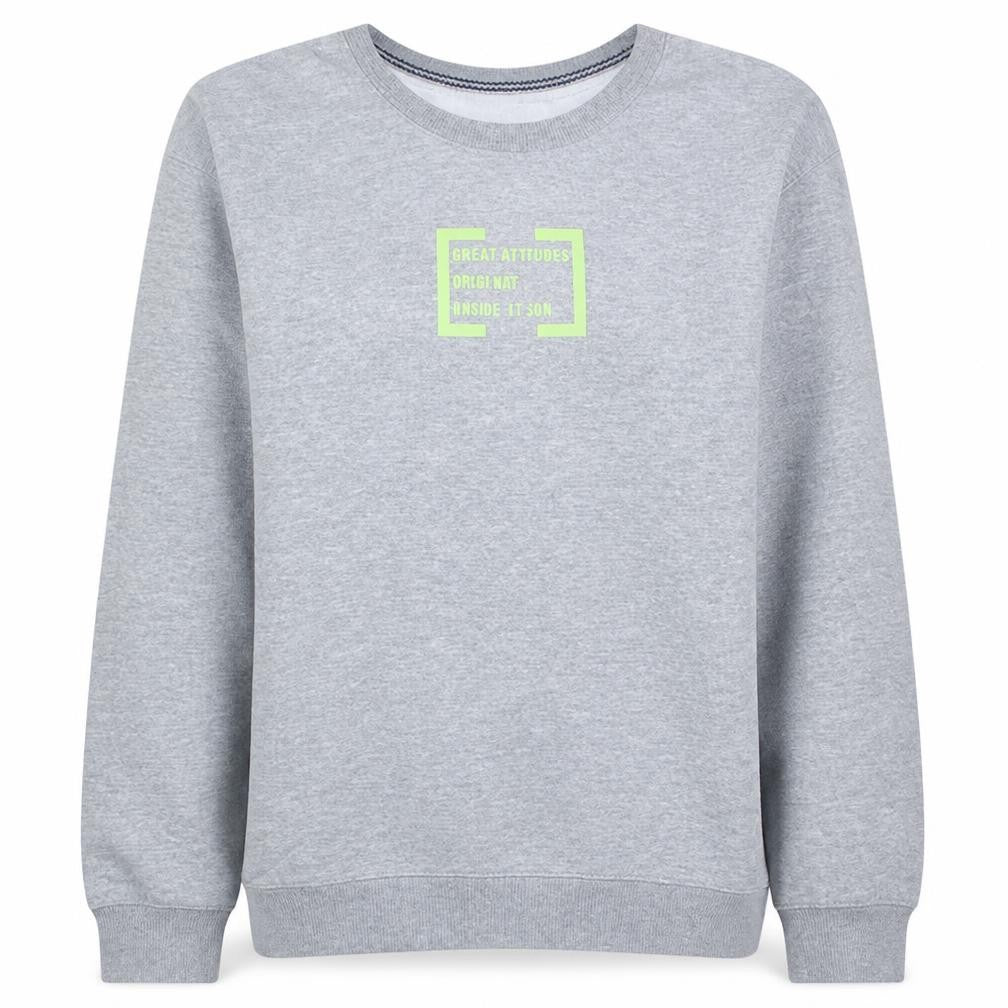 Urban Outfitters Women Grey Crew Neck Pullover Sweatshirt M Relaxed Fit