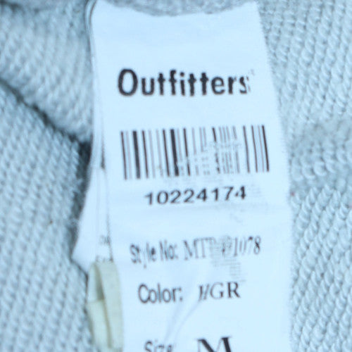 Outfitters Women Grey Crew Neck Pullover Sweatshirt M Relaxed Fit