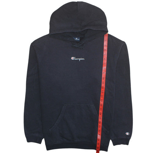 Champion Women's Black Pullover Hoodie Medium Cotton Blend