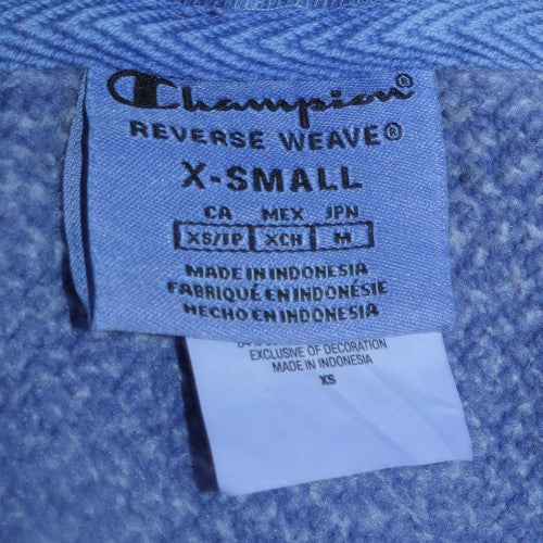 Champion Womens Blue XS Reverse Weave Pullover Hoodie