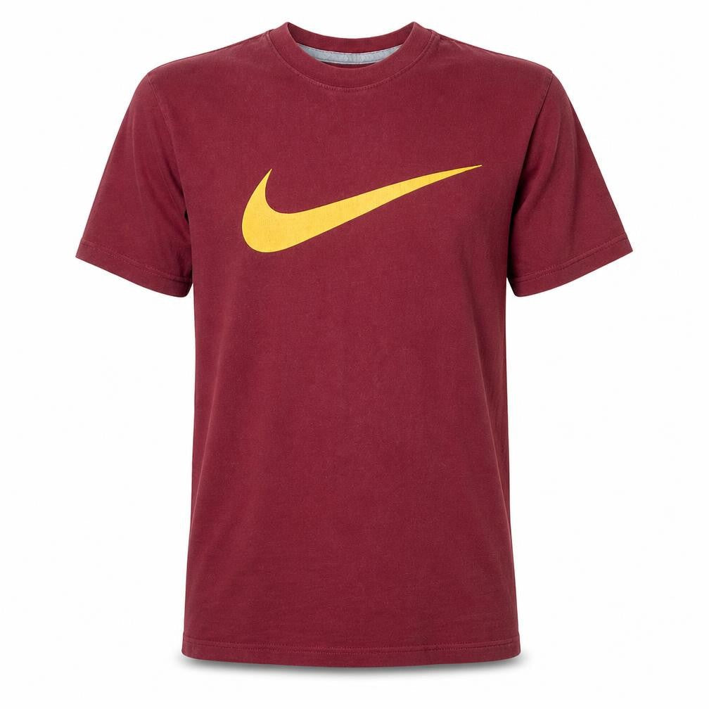 Nike Men's Red Small Regular Fit Graphic Cotton T-Shirt