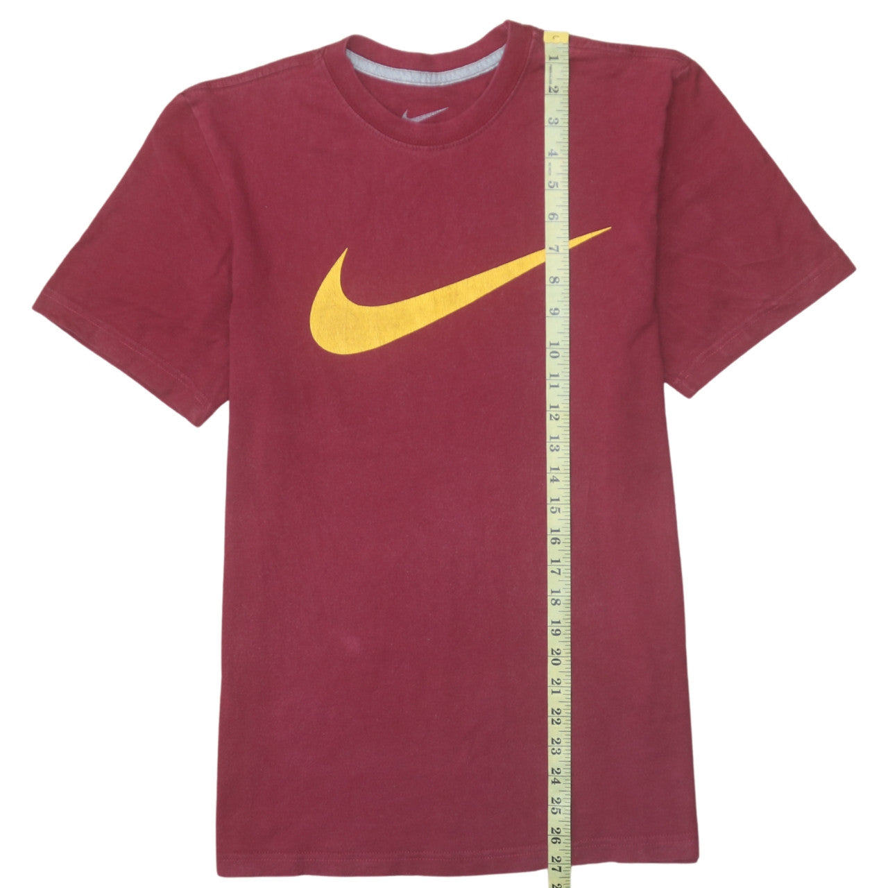 Nike Men's Red Small Regular Fit Graphic Cotton T-Shirt