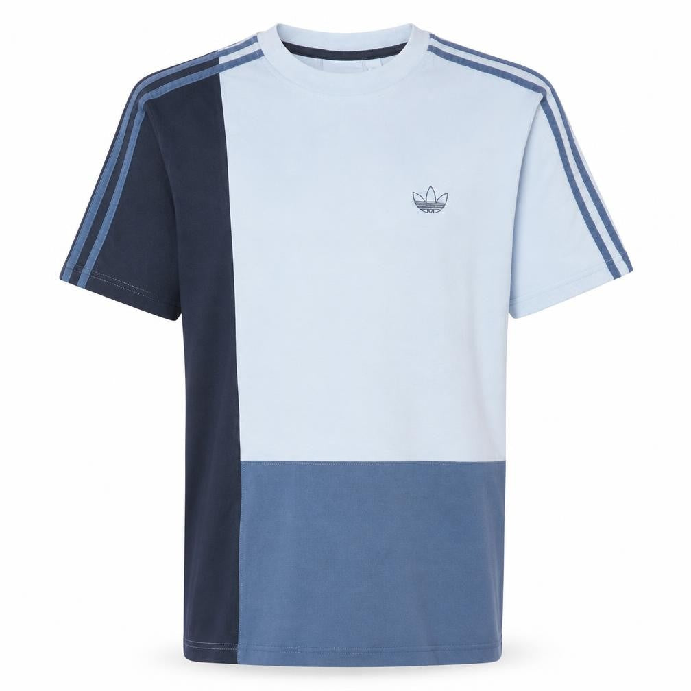 Adidas Men's Multicoloured Colourblock Crew Neck Cotton T-Shirt S