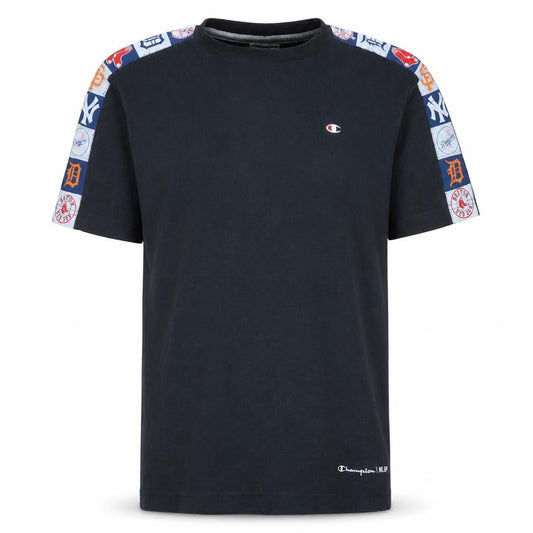 Champion MLB Black T-Shirt Men Medium Cotton Short Sleeve Sports