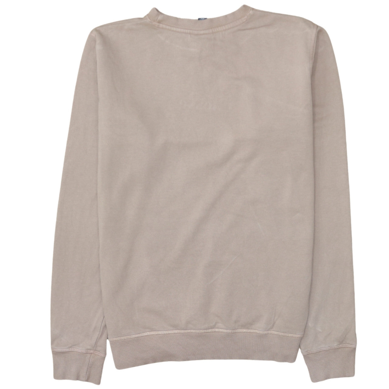 Ellesse Womens Beige Cotton Crew Neck Pullover Sweatshirt UK 8