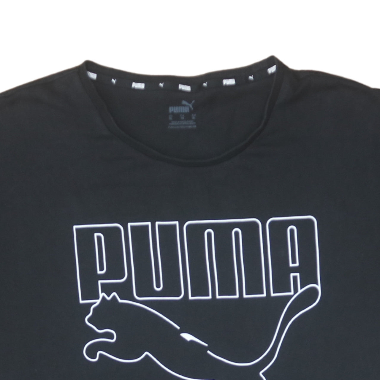 Puma Men's Black XL Graphic Logo Crew Neck T-Shirt