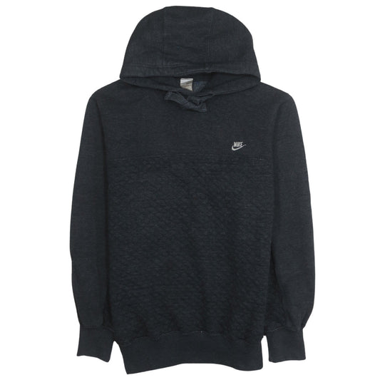 Nike Men's Black Pullover Hoodie Size L Logo Knit Sweatshirt