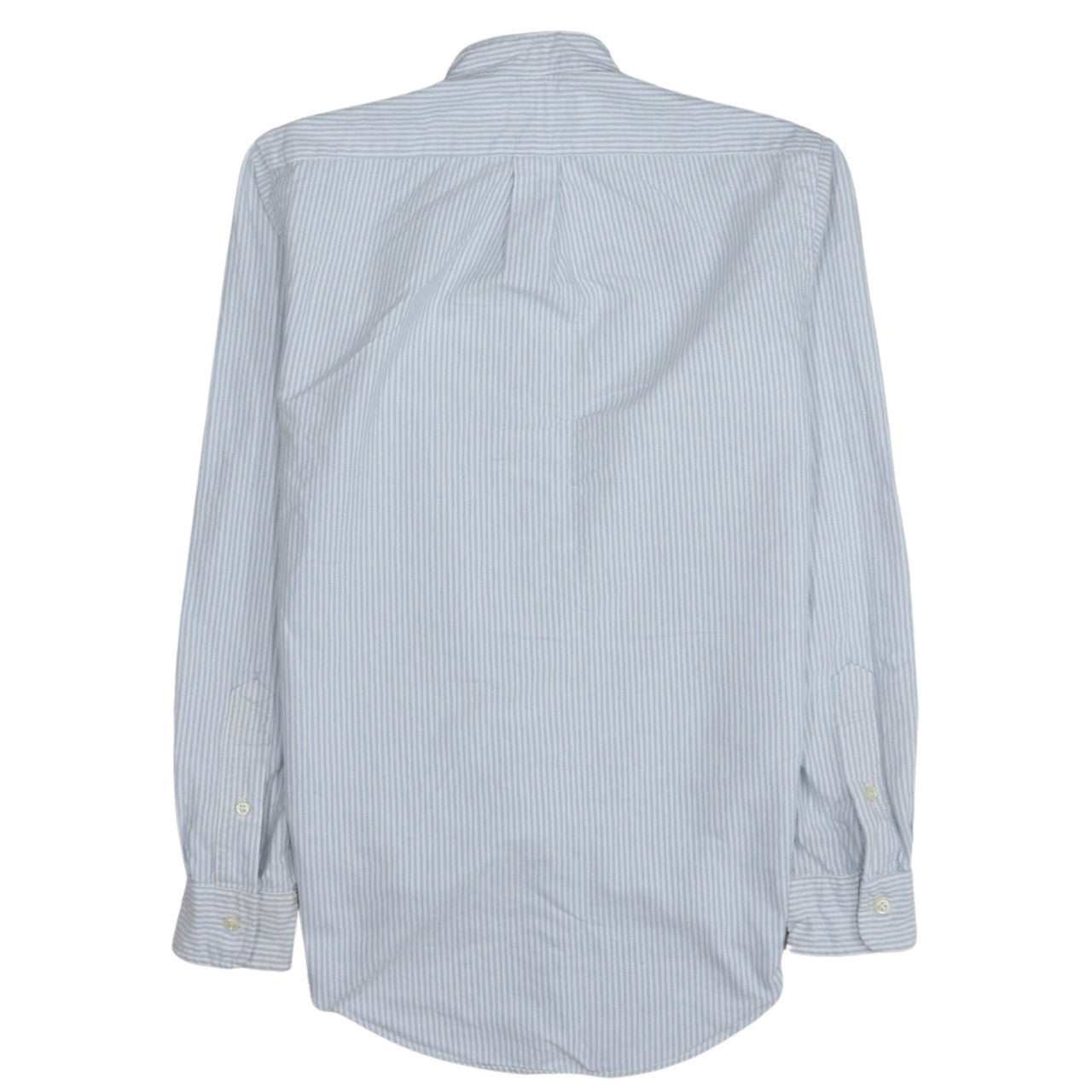 Ralph Lauren Men's Blue Striped Classic Fit Cotton Band Collar Shirt XS
