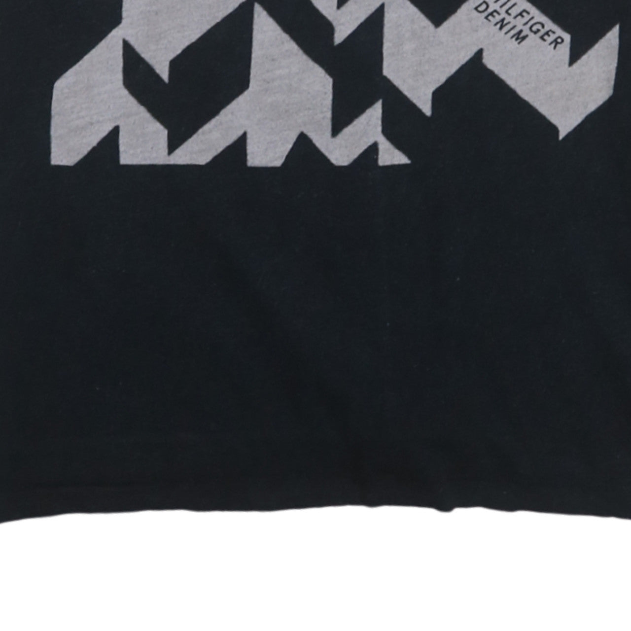 Tommy Hilfiger Denim Men's Black Graphic Print Crew Neck T-Shirt Size L