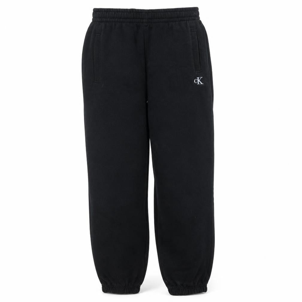 Calvin Klein Men’s Black Sweatpants S Regular Fit Elastic Waist Fleece