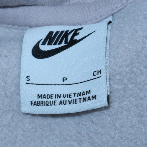 Nike Women’s Grey Small Pullover Hoodie Cotton Blend Athletic Sweatshirt