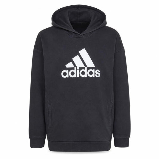 Adidas Womens Black Pullover Hoodie Size M Logo Sportswear