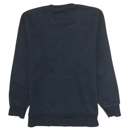 adidas Mens Black Crew Neck Long Sleeve Pullover Sweatshirt L