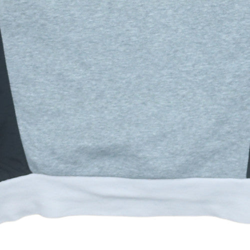 Nike Womens Grey White Colourblock Logo Sweatshirt Size M