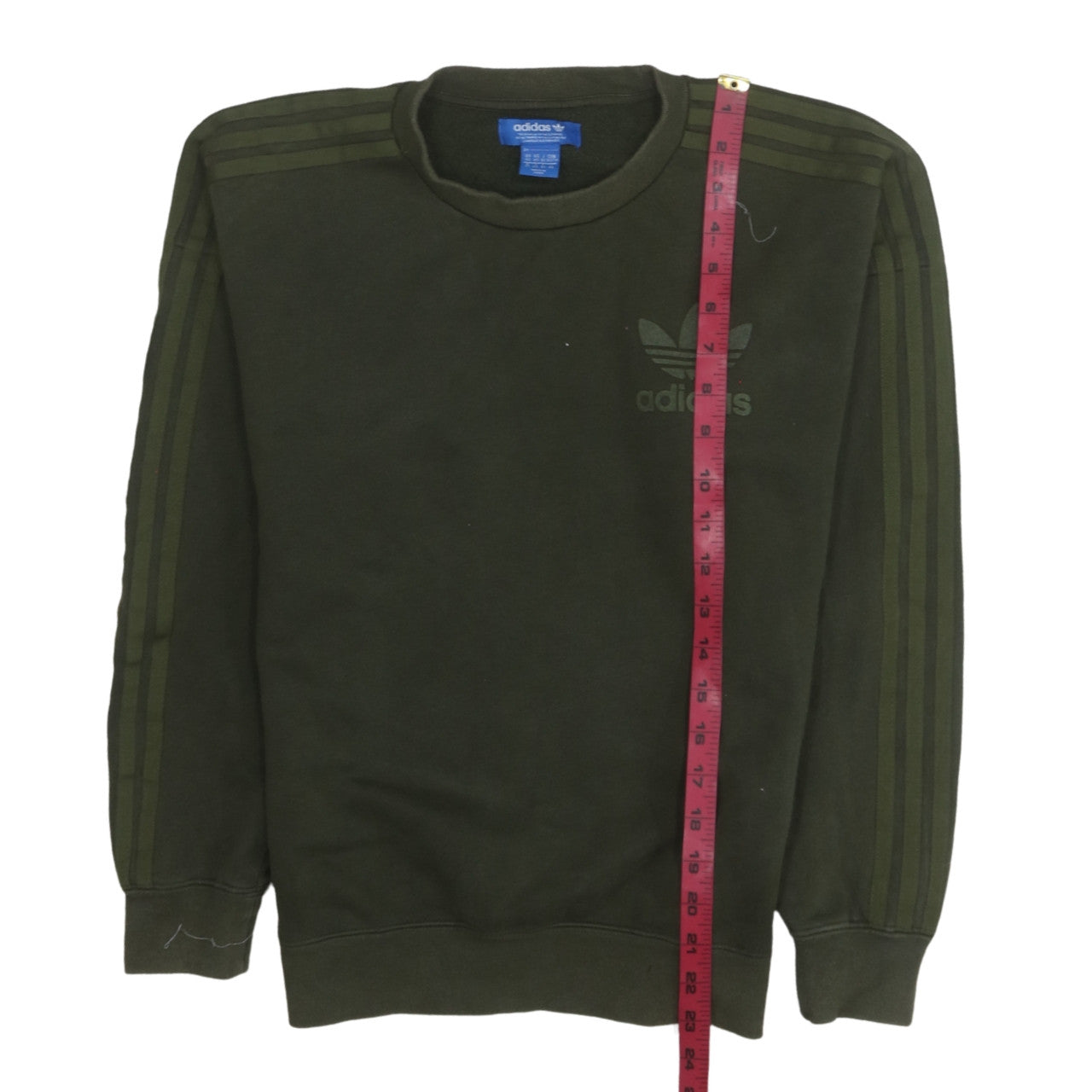adidas Men's Green Crew Neck Sweatshirt XS Regular Fit Pullover