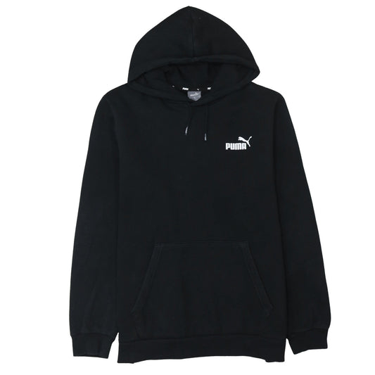 Puma Men's Black XL Pullover Hoodie Fleece Logo Sweatshirt