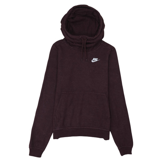 Nike Women's Burgundy Pullover Hoodie XS Cotton Blend Fleece