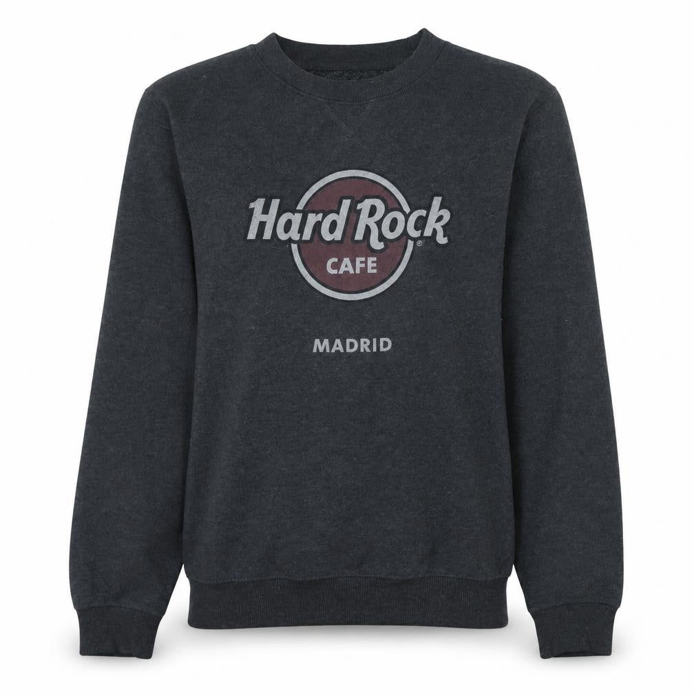 Hard Rock Cafe Madrid Women's Black Pullover Sweatshirt Medium
