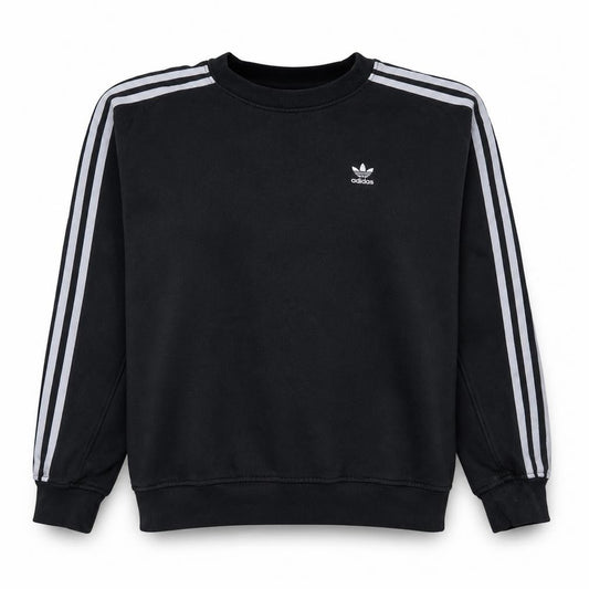 Adidas Womens Black XS Crew Neck Pullover Sweatshirt