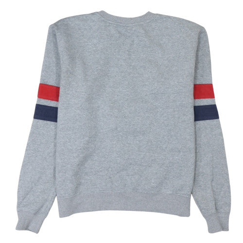 Fila Mens Grey XL Pullover Sweatshirt Logo Crew Neck Fleece