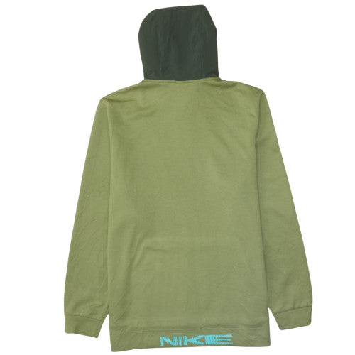 Nike Men's Green Dri-FIT Pullover Hoodie L Regular Fit