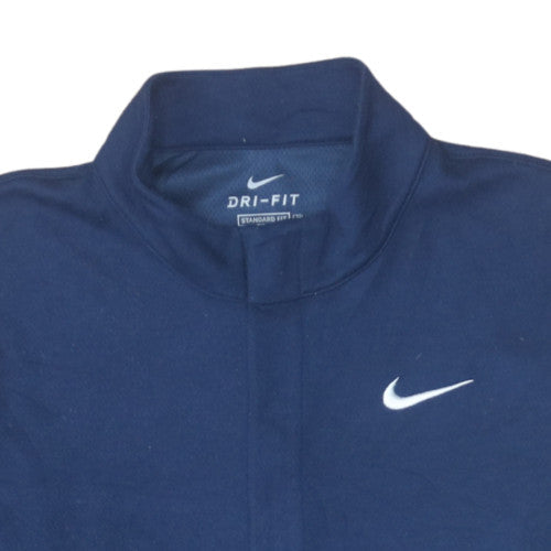Nike Men's Blue Dri-FIT 1/4 Zip Long Sleeve Sweatshirt M