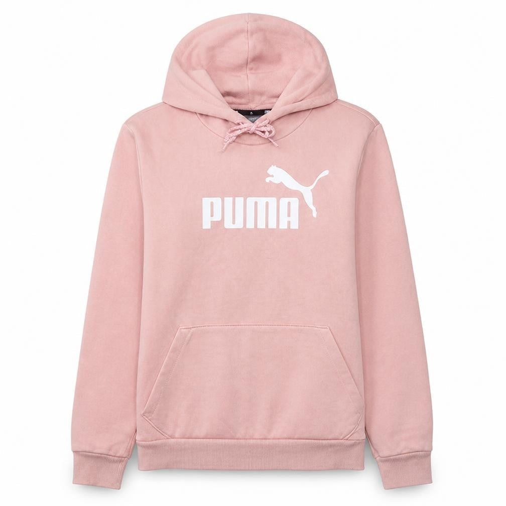 Puma Womens Pink Pullover Hoodie M Logo Hooded Sweatshirt