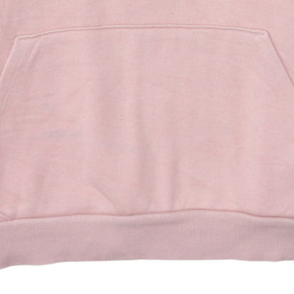 Additional view of Puma women’s pink pullover hoodie m logo hooded sweatshirt
