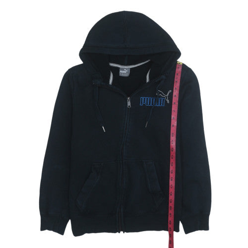Puma Men's Black Full Zip Hoodie M Sportswear Fleece Sweatshirt