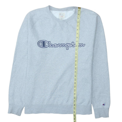 Champion Men's Grey XL Pullover Sweatshirt Embroidered Logo