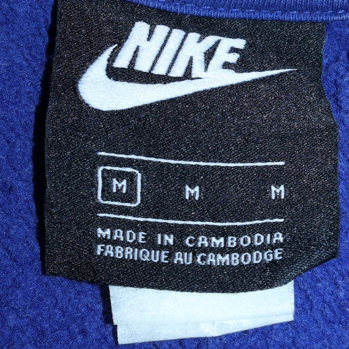 Nike Men's Blue Pullover Hoodie M Sports Fleece Sweatshirt