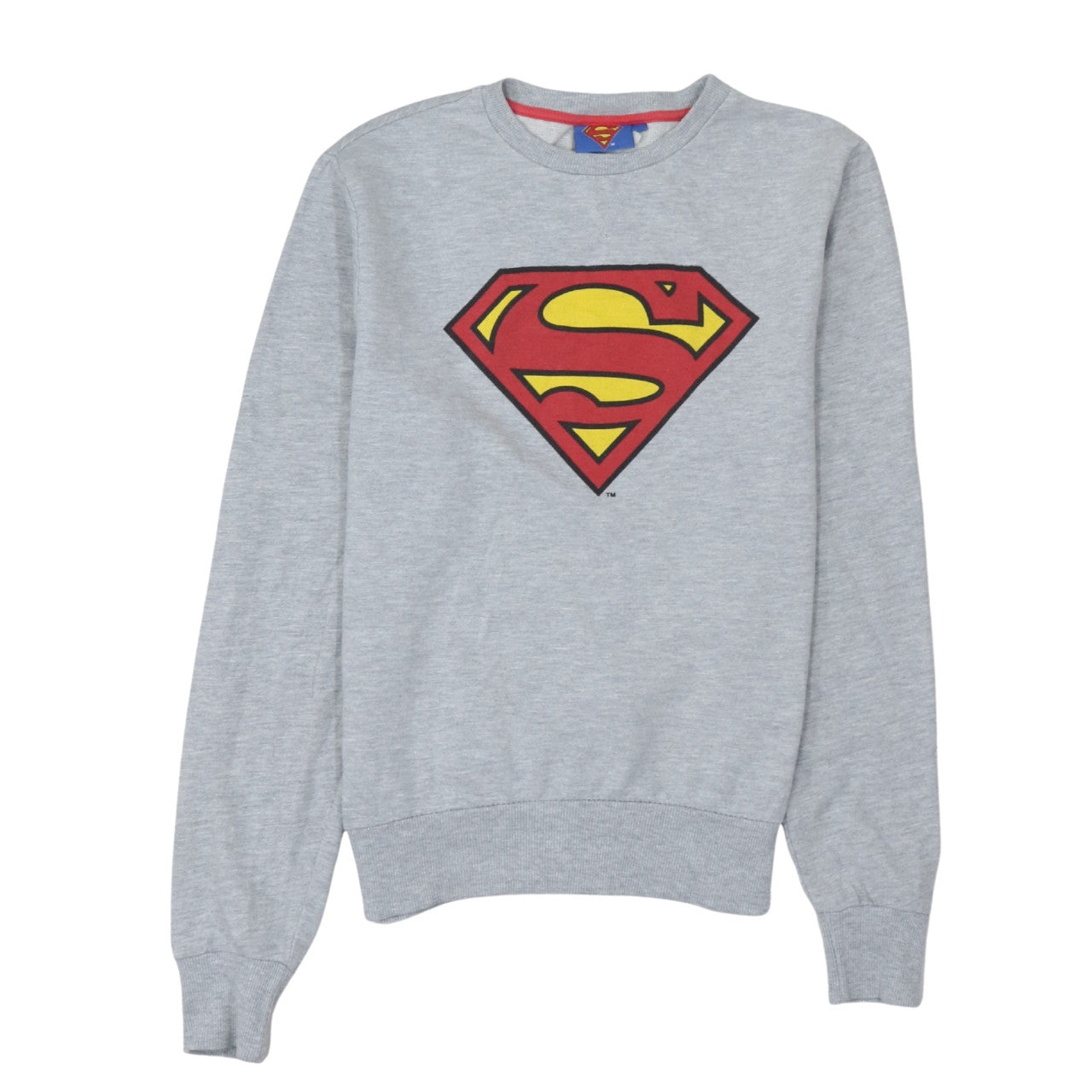 Cedarwood State Men’s Grey Superman Logo Pullover Sweatshirt Size S