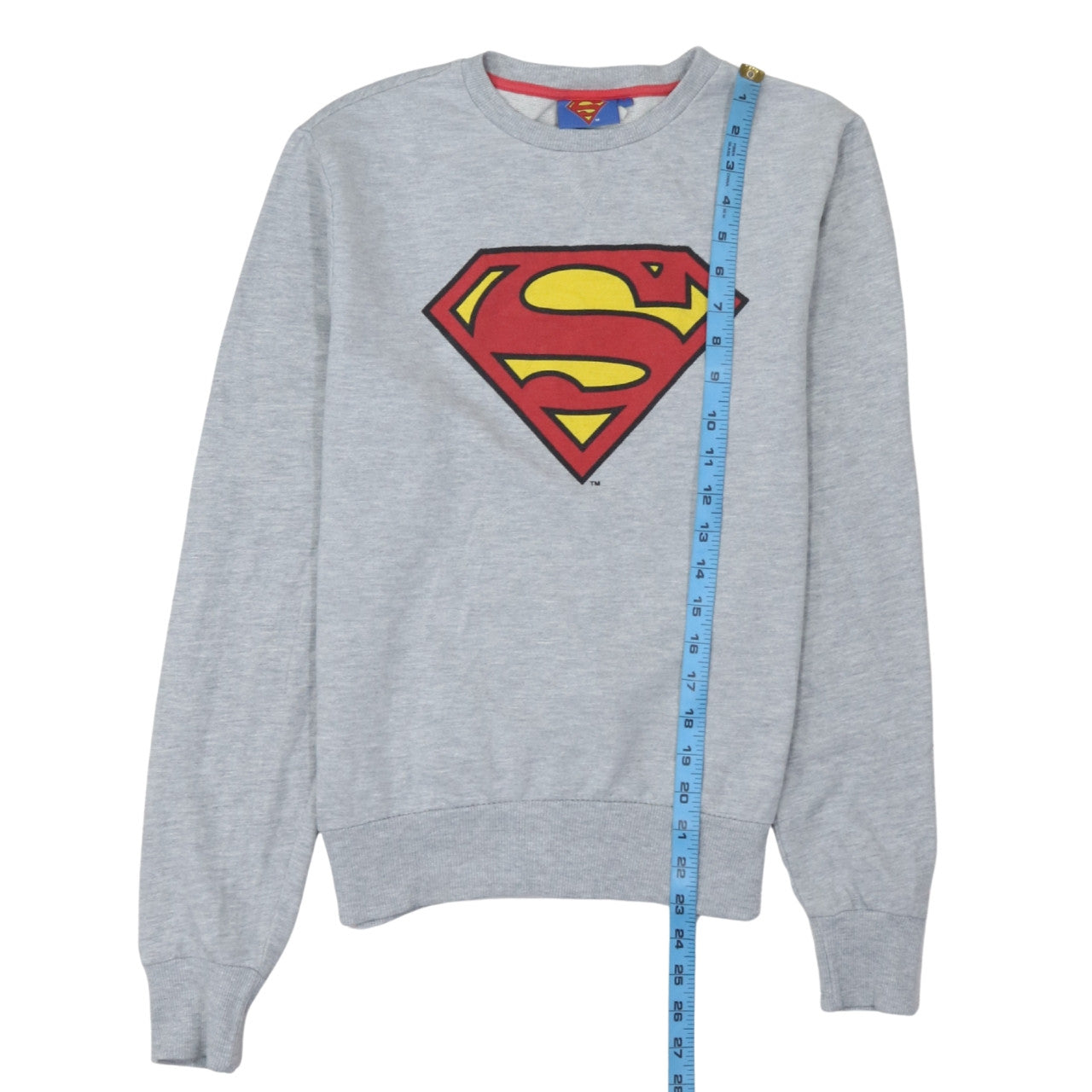 Cedarwood State Men’s Grey Superman Logo Pullover Sweatshirt Size S
