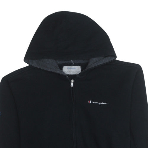 Champion Men's Black Full Zip Hoodie Sweatshirt Size L