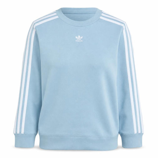 Adidas Women Blue Crew Neck Pullover Sweatshirt UK 6 Cotton Blend