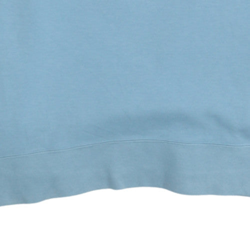 Adidas Women Blue Crew Neck Pullover Sweatshirt UK 6 Cotton Blend