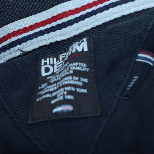 Tommy Hilfiger Men's Black Regular Fit Short Sleeve Polo Shirt M