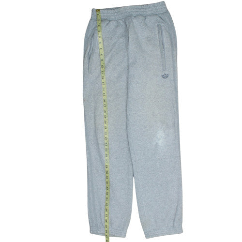 Adidas Men’s Grey Sweatpants S Regular Fit Fleece Joggers