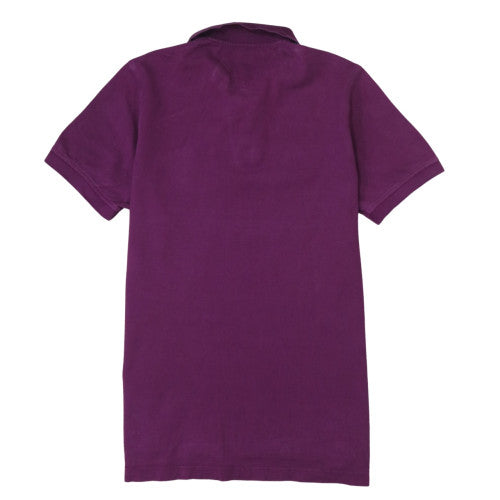 Tommy Hilfiger Men's Purple Slim Fit Cotton Polo Shirt L