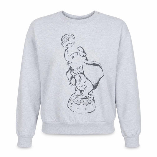 Disney Women’s Grey Dumbo Graphic Pullover Sweatshirt L 14/16