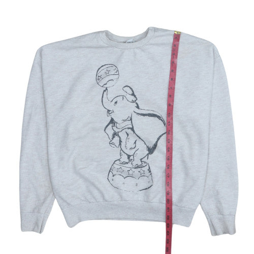 Disney Women’s Grey Dumbo Graphic Pullover Sweatshirt L 14/16