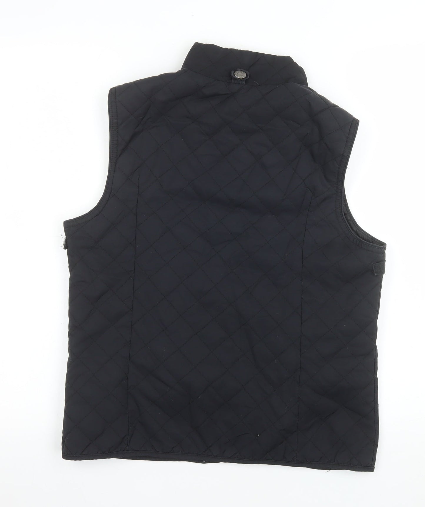 Maine New England Womens Black Quilted Waistcoat Size 12