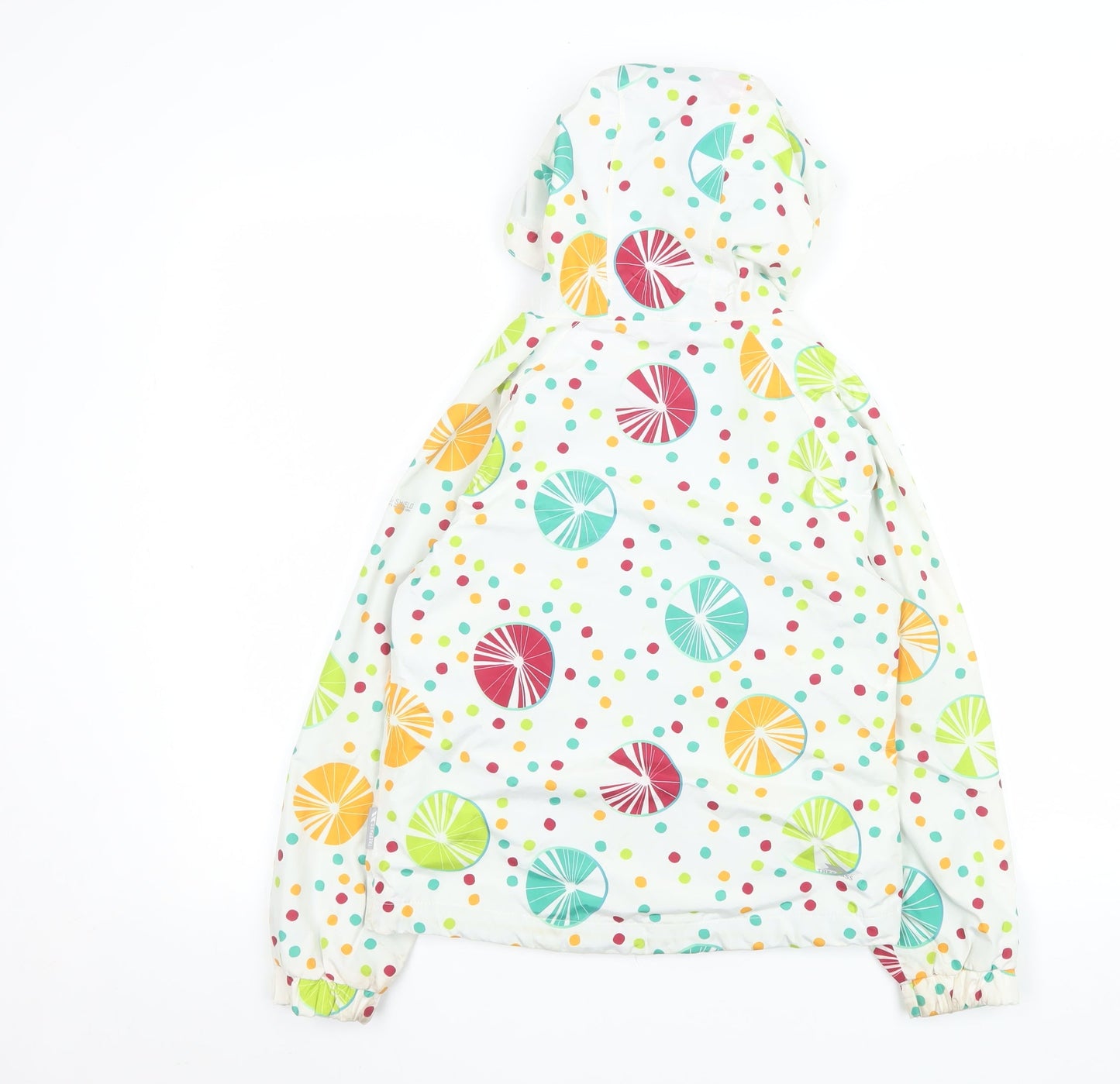 Trespass Girls Multicoloured Waterproof Hooded Rain Coat 7-8 Years