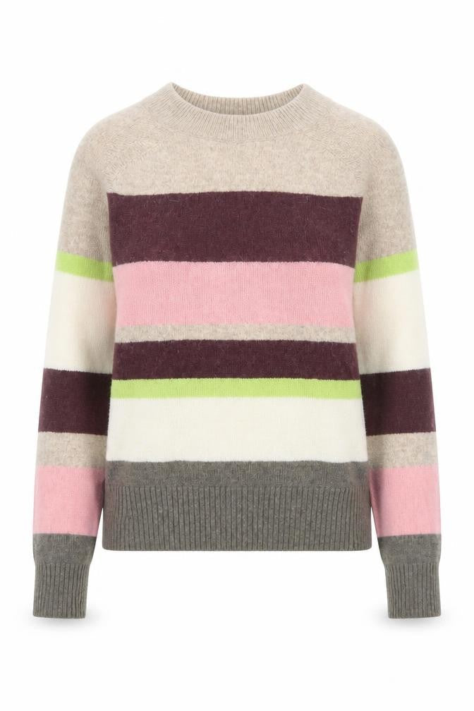 NEXT Women's Multicoloured Striped Lambswool Jumper XS