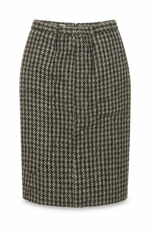 Jobis Women Grey Wool Tweed Midi Pencil Skirt Size 16