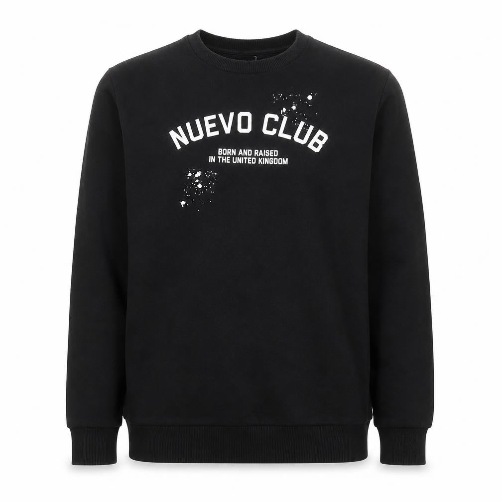 Nuevo Club Men's Black Graphic Pullover Sweatshirt Size S