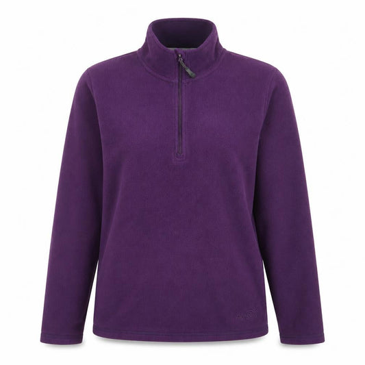 Peter Storm Women's Purple 1/2 Zip Fleece Pullover Size 10