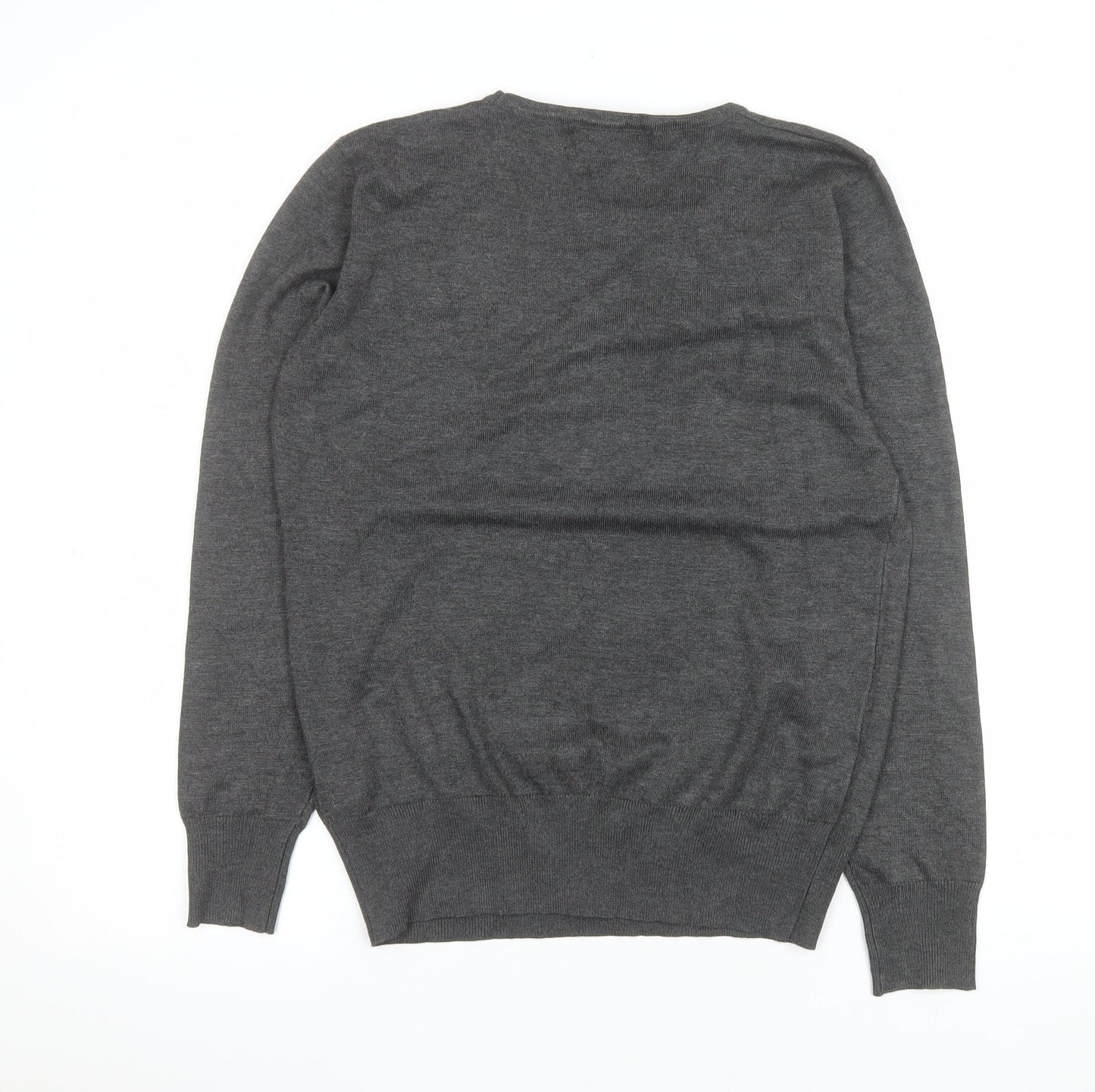 Mela London Women Grey Star Rhinestone Pullover Jumper Size S
