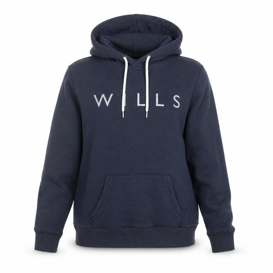 Jack Wills Women's Navy Blue Pullover Hoodie UK 14 Cotton Blend
